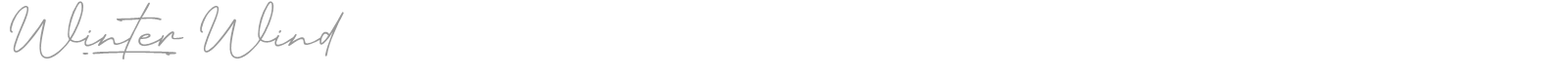 Winter Wind font preview